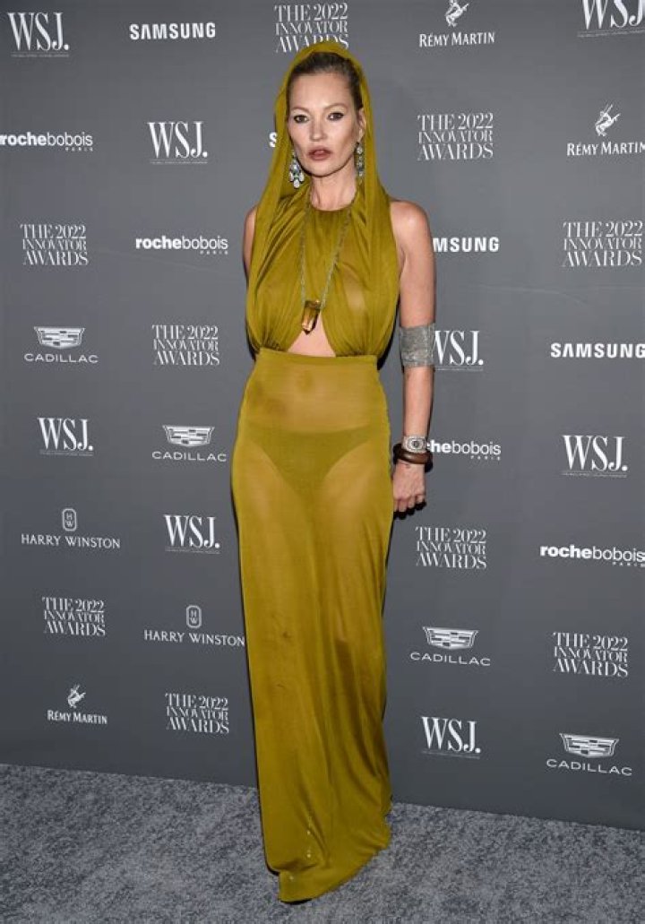 Kate Moss Stuns in Sexy See-Through Yellow Dress at WSJ Innovator Awards: See the Sheer Photos