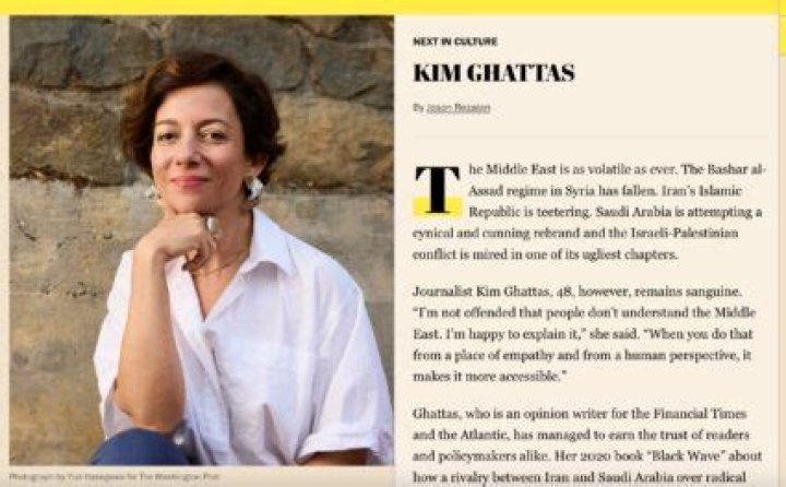 Kim Ghattas Biography, Age, Height, Husband, Net Worth, Family