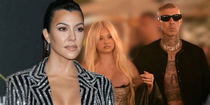 Kourtney Kardashian and Travis Barker Hold Hands Over Dinner as Sign Tells Them to ‘Keep it Clean’