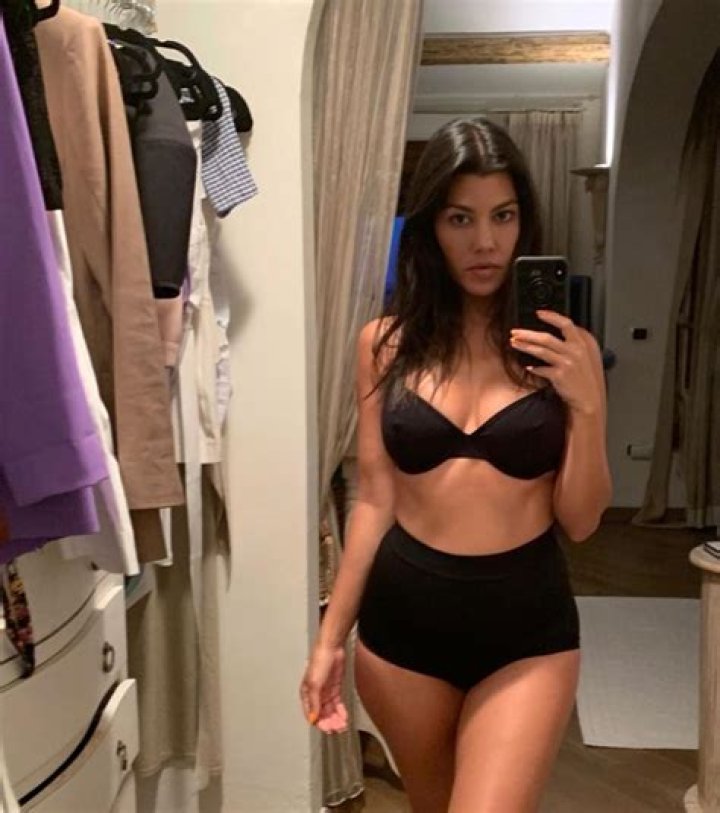 Kourtney Kardashian Tells a Fan She ‘Gained 10 Pounds’ After Sharing a Steamy Underwear Selfie