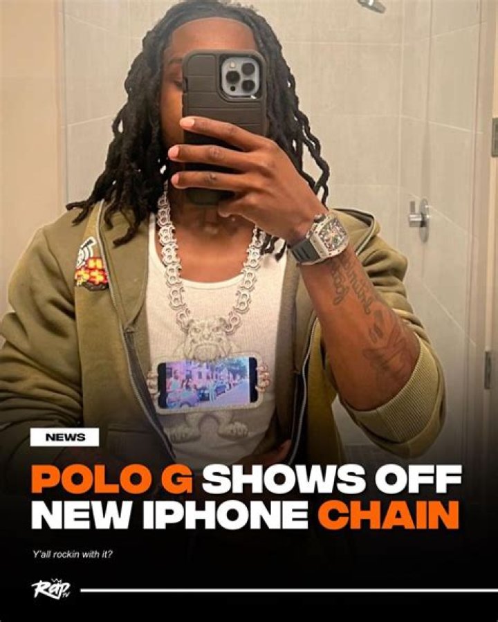 Polo G Owns The World's First iPhone Chain