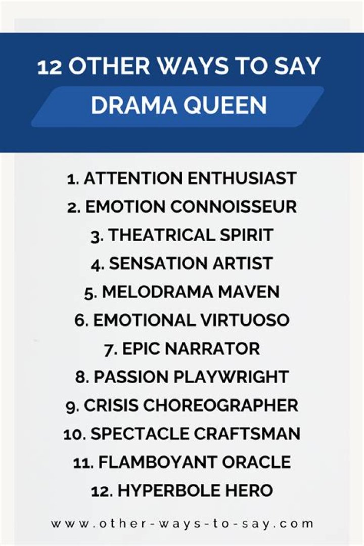 What’s another word for drama queen? – Celebrity.fm – #1 Official Stars, Business & People Network, Wiki, Success story, Biography & Quotes